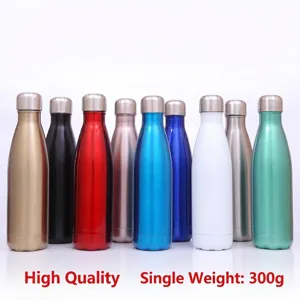 304 Stainless steel vacuum insulated bowling water bottles in various colors, 300g each