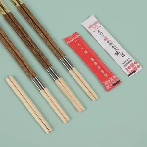 Reusable bamboo chopsticks with replaceable tips and spliced wooden handles