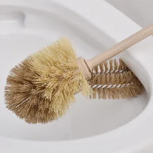 Brosse de toilette à long manche robuste pour un nettoyage en profondeur et le bord du WC