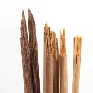 Professional 42cm extra long natural wood chopsticks for hot pot, frying and noodles