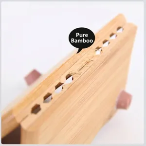 Natural bamboo heat insulation pad for hot pots and bowls, durable kitchen trivet