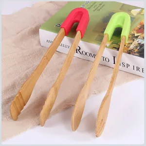 Modern Minimalist Silicone Food Tongs For Bread BBQ Buffet Serving Tongs Heat Resistant Silicone Grip Cooking Tools