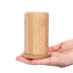 Dispensador creativo de palillos de bambú natural para hogar, hotel y restaurante