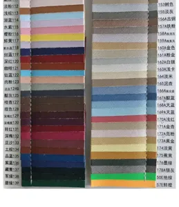 Carta de colores de tela para bolsas de maquillaje impermeables con varios códigos