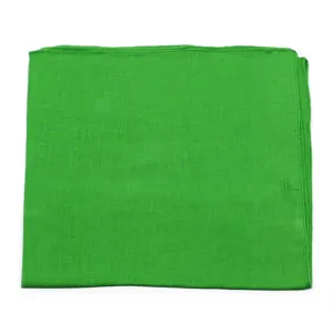 Solid vibrant green square bandana for hip-hop dancers and street style accessory
