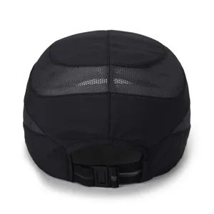Leichte, atmungsaktive Mesh-Baseballkappe für den Sonnenschutz im Freien in Schwarz