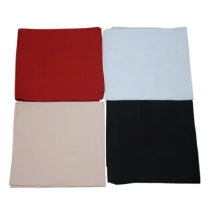 Solid color Bboy hip-hop square bandanas set in red, white, beige and black colors