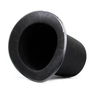 Classic black vintage top hat for magician stage performance and gentleman costume
