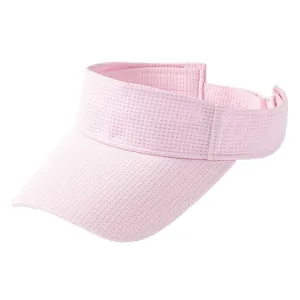 Visera de malla rosa transpirable para deportes de verano y la protección solar