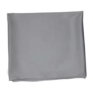 High-quality solid grey men's hip hop bandana with smooth texture and durable hemmed edges