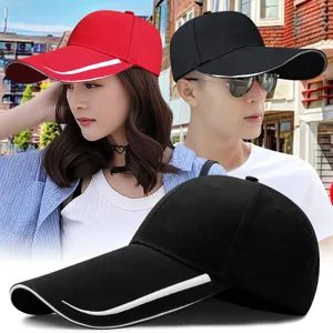 Large Size Extended Brim Baseball Cap Cotton Outdoor Fishing Sun Protection Hat For Men Women Casual Adjustable Sport Cap