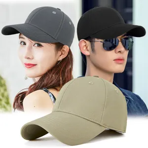 Casquette de Baseball Unisexe Couronne Profonde Fermeture Totale Grande Taille Chapeau de Soleil en Nylon Homme Femme Sport de Plein Air