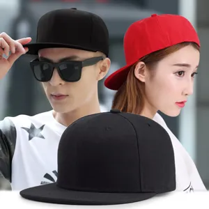 Cappellino Hip Hop con Visiera Piatta Tinta Unita Unisex Streetwear Cappellino da Baseball Traspirante Parasole per Uomo Donna