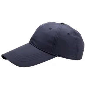 Gorra de béisbol azul marino de secado rápido con visera extra larga para protegerse del sol