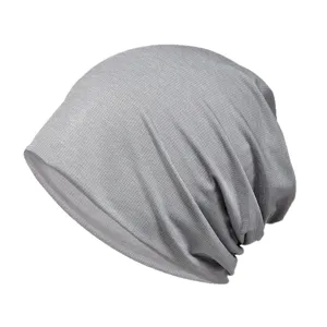 Gorro deportivo gris ligero y transpirable para ciclismo y correr al aire libre en verano