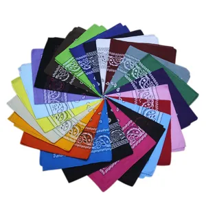 Bandana Clásica de Algodón Con Diseño de Paisley Pañuelo Cuadrado Hip Hop Gorro Estampado Pulsera para Hombre Mujer Accesorios de Street Dance