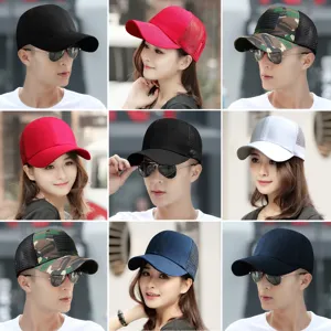 Casquettes de baseball unisexes en maille respirante pour la protection solaire