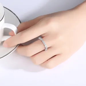 Mode Koper Ingelegde Zirconia Bloem Pavé Ring Voor Vrouwen Roze Witte Zirconia Bruiloft Feest Elegante Vingerring Sieraden