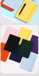 Premium A5 colorful notebooks with elastic band for office business and professional journaling