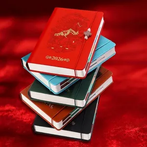 Luxury 2026 Year of the Horse A5 business planner and daily time management notebook