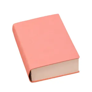 Professionelles dickes tragbares rosa A6-Notizbuch mit hochwertigen Blankoseiten zum Schreiben