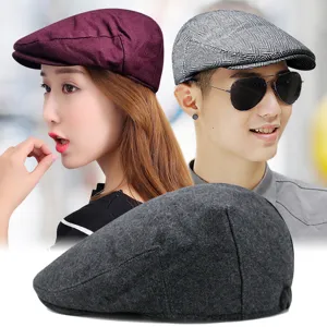 Berretto classico in lana per uomo e donna, cappello invernale caldo in vari colori