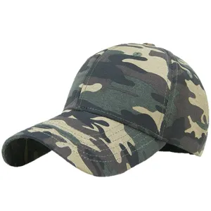 Klassieke camouflage honkbalpet voor buitensporten en zonbescherming tijdens reizen
