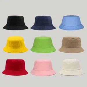 Large size bucket hats in multiple colors for sun protection and outdoor use