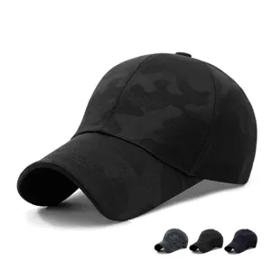 Casual ademende camouflage baseballpet voor heren en dames outdoor zonbescherming.