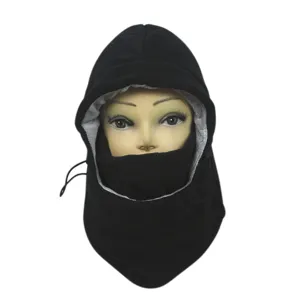 Unisex winter fleece balaclava windproof cycling hood mask and warm neck gaiter