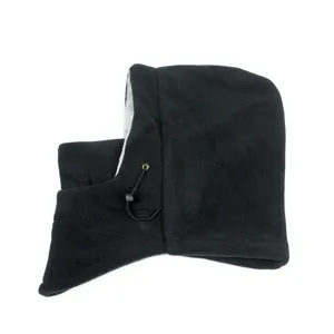 Professional warm winter fleece balaclava hood mask for outdoor cycling and sports in black