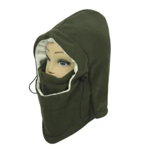 Thermal fleece balaclava mask for winter outdoor cycling and windproof protection.