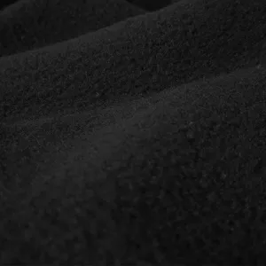 High-quality black outdoor fleece fabric detail for warm winter neck gaiters and masks