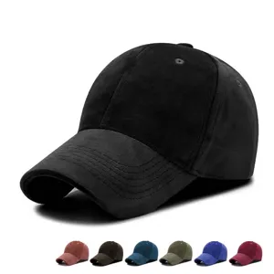 Casquette de baseball d'hiver en velours épais avec plusieurs options de couleurs
