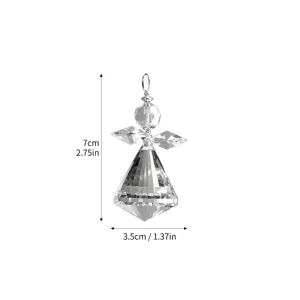 Atrapasol de ángel de cristal dimensiones 7cm altura 3.5cm ancho adorno colgante de vidrio