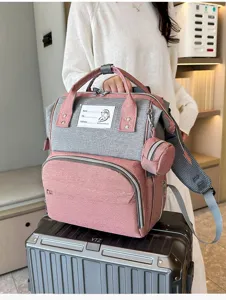 Functionele luiertas rugzak met grote capaciteit van Oxford stof voor op reis.