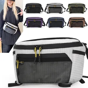 Riñonera de Senderismo al Aire Libre Techwear Bolso de Pecho de Nailon Impermeable Bolso de Hombro Deportivo Funcional Para Hombres Mujeres