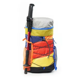 Mochila de Senderismo Ligera Dopamina Mujer Gran Capacidad Impermeable Patchwork Alpinismo Viaje Nailon Escuela