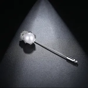 Koreanische Mode Süße Bär Reversnadel Brosche Für Damen Kupfer Eingelegter Zirkonia Künstliche Perle Schmuck Zubehör Geschenk