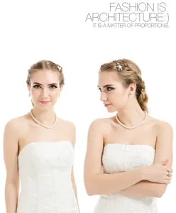 Eleganter Braut-Haarclip-Set mit Perlen und Zirkonia-Blumen