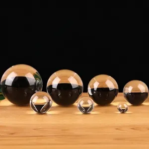 Heldere Glazen Kristallen Bol Sfeer Bureau Ornament Transparante Gepolijste Bal Voor Huis Kantoor Tafel Decoratie Geschenk Accessoires