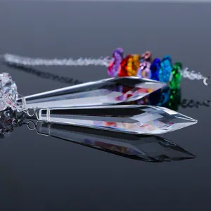 K9 Crystal Meteor Shower Hanging Ornament European Geometric Prism Suncatcher Chandelier Pendant Home Decor Lighting Accessory