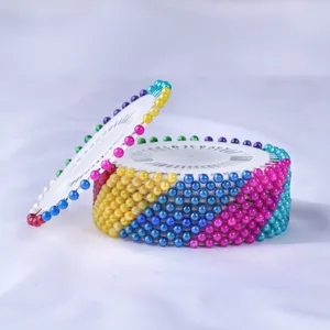 40 Stück 8-Farben Rundscheibe Perlknopf-Nadeln für DIY-Kleidung und Basteldekoration