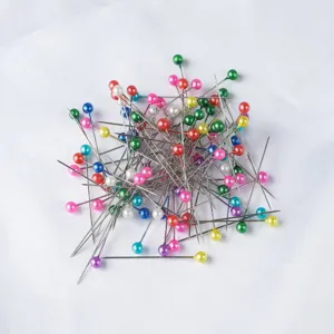Bunte Stecknadeln mit Perlenkopf für DIY-Schneiderarbeiten und Bastelprojekte