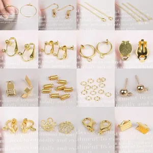 Componenti per Creazione Gioielli DIY Ganci per Orecchini in Metallo Clip Tappi a Fiore Anellini Fermagli Accessori per Orecchini Fatti a Mano Artigianato