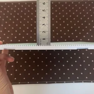 Detailed side view of 2.6mm pixel bead board showing pin length with a metal ruler