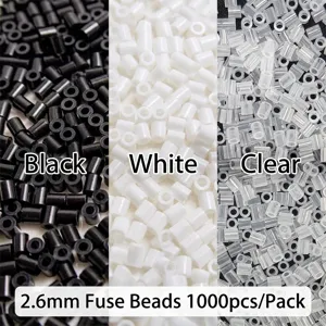 DIY Fuse Beads Refill Pack Pixel Art Material Soft Plastic Melting Beads For Creative Handmade Crafts Educational Toy