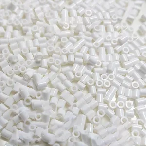 Bulk pack of 2.6mm white fuse beads for creative DIY pixel art and perler crafts