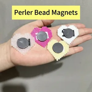 Fogli Magnetici Morbidi Autoadesivi Tondi Supporto per Calamite da Frigo per Perline Artigianato Fai da Te Lavagna