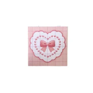 Piastra per perline da stirare a forma di cuore rosa 1,8mm con fiocco per fai da te